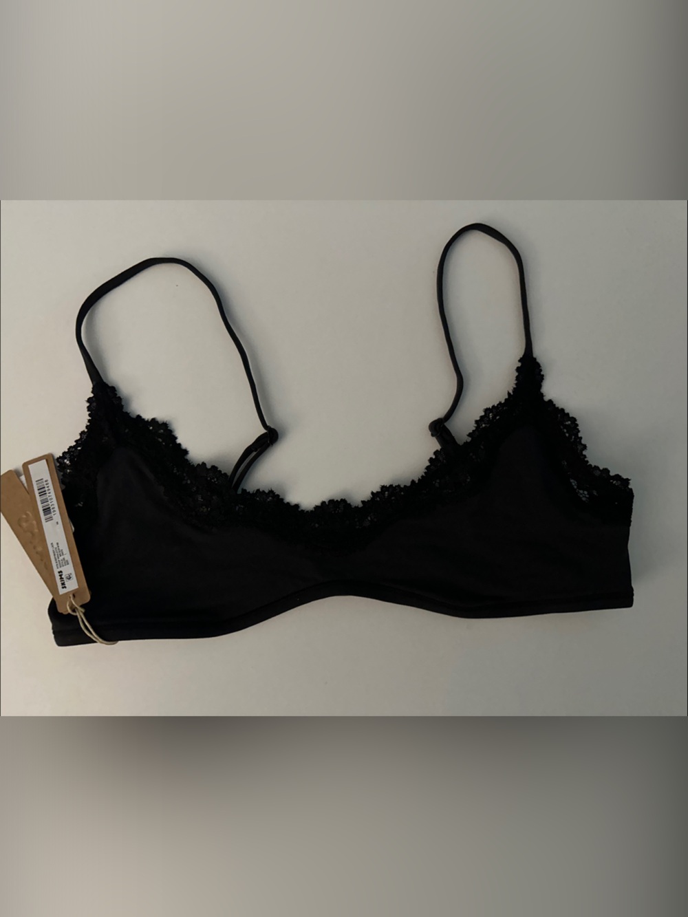 SKIMS Fits Everybody Scoop Lace-Edged Stretch Bralette NWT